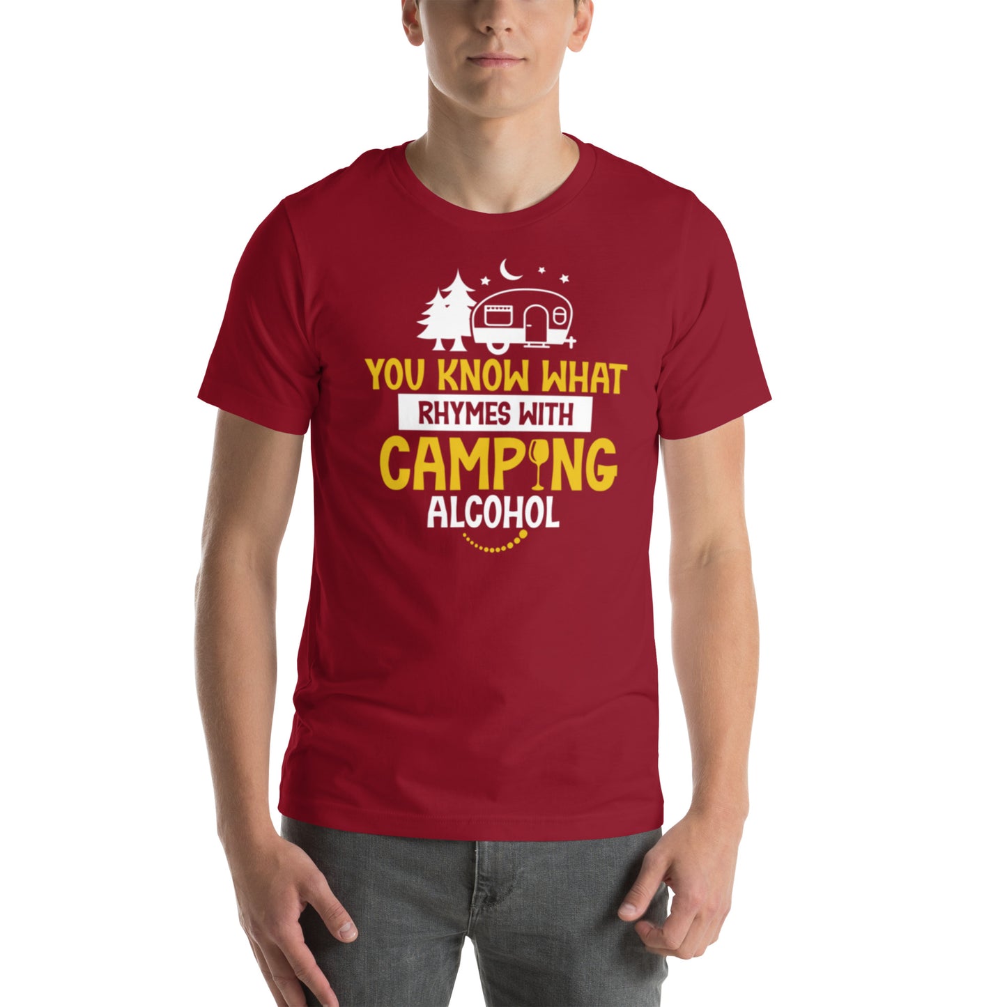 You Know What Rhymes With Camping Unisex t-shirt
