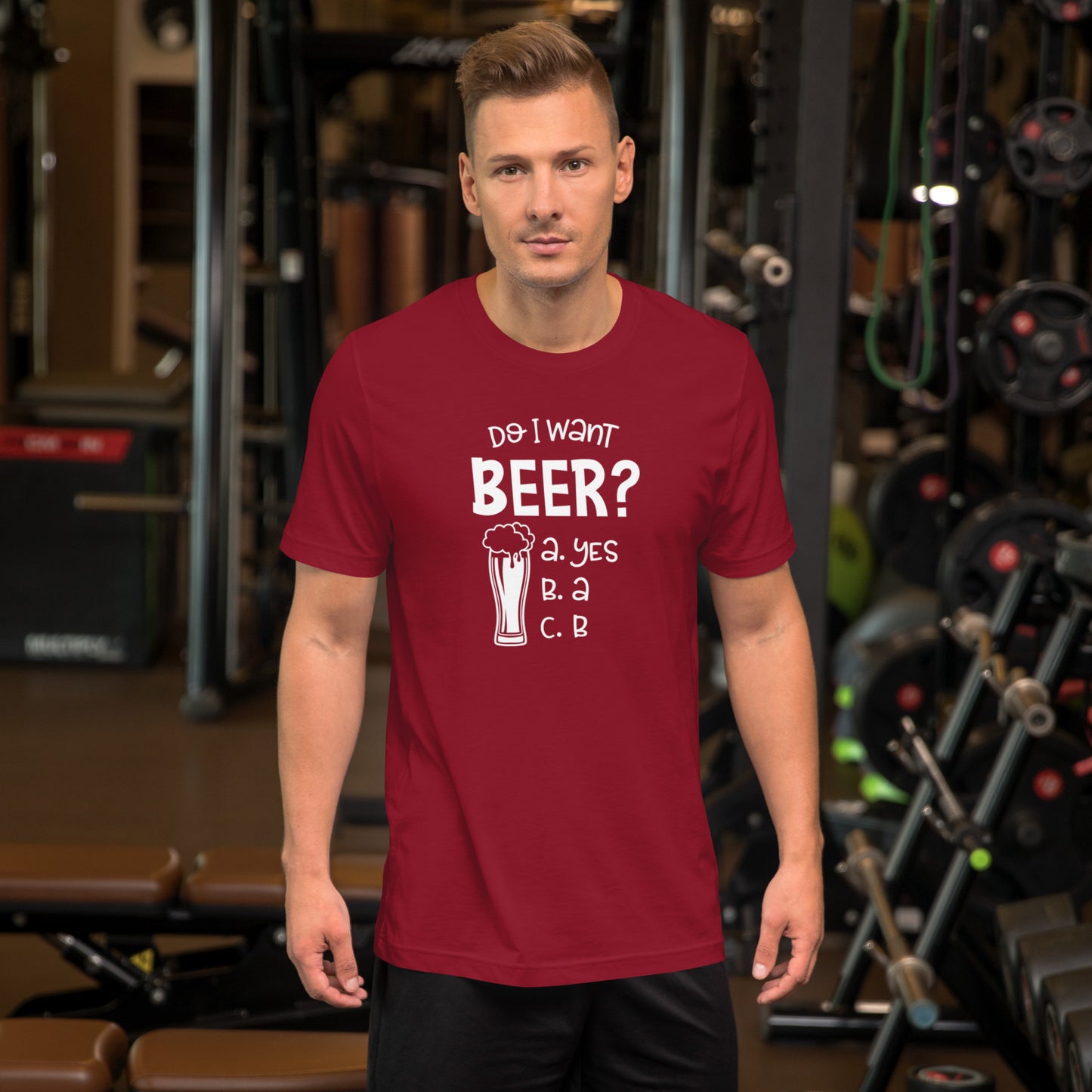 Do I Want Beer? Unisex t-shirt