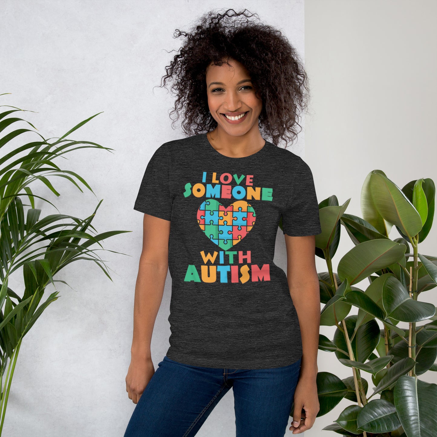 I Love Someone With Autism Unisex t-shirt