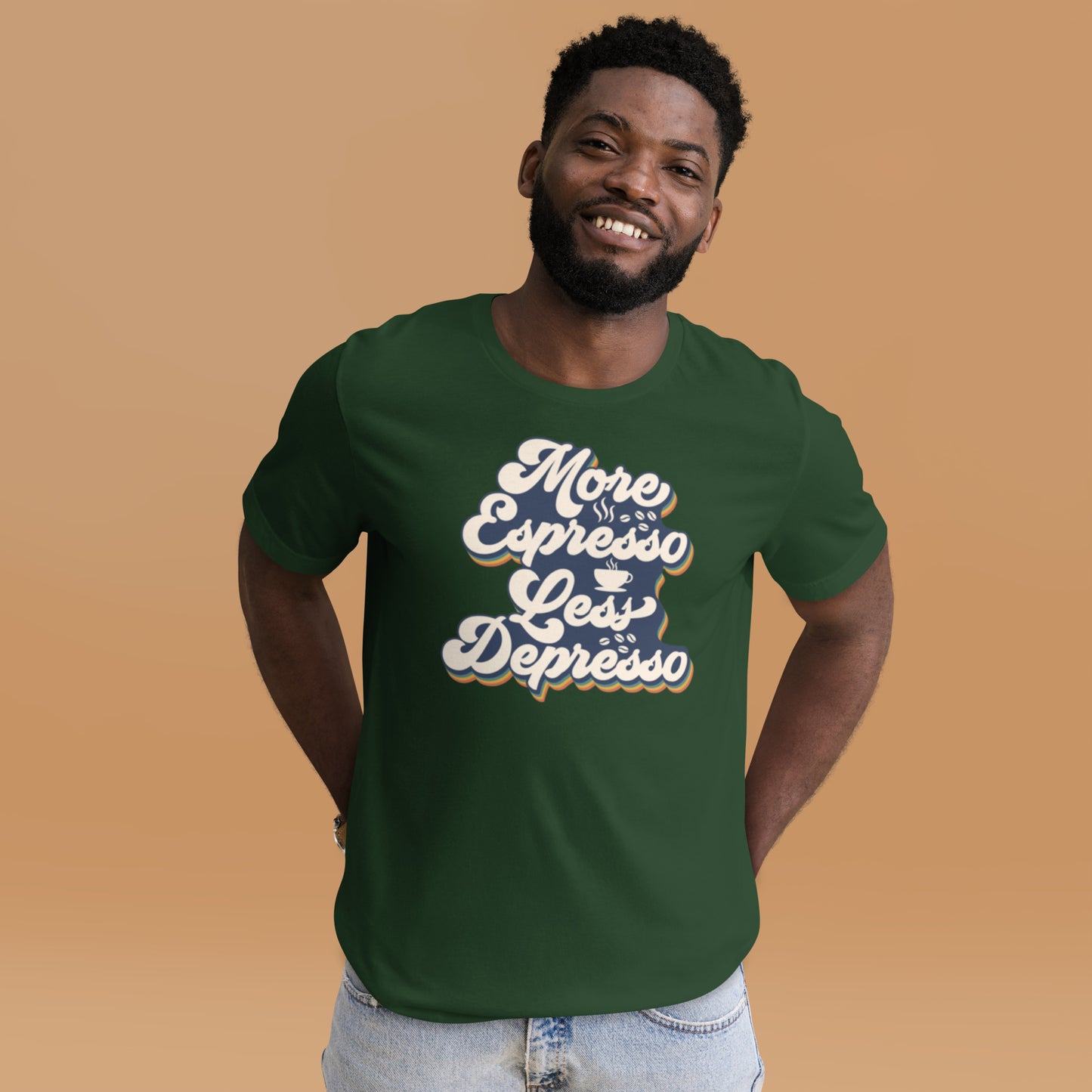 More Espresso Less Depresso Unisex t-shirt