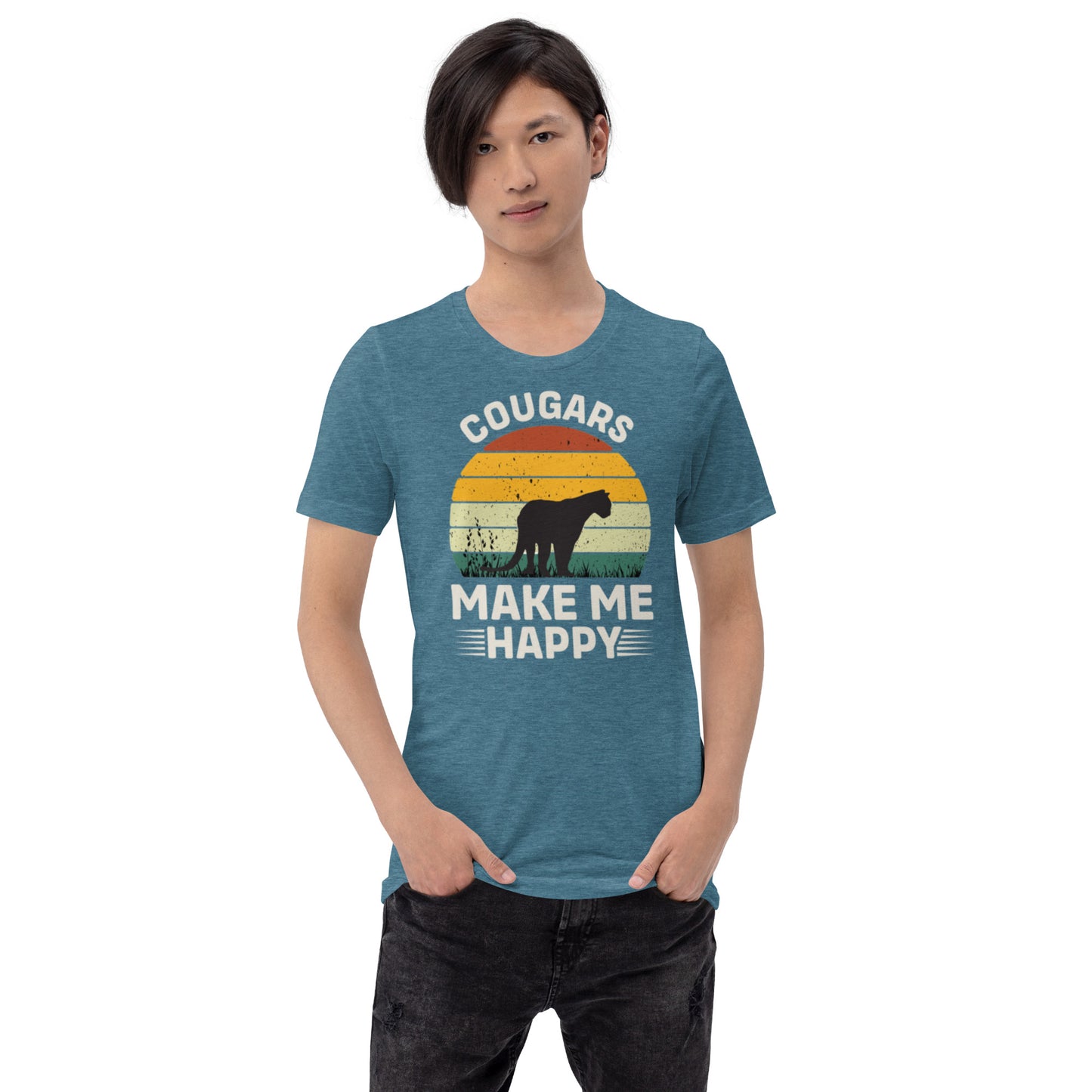 Cougars Make Me Happy Unisex t-shirt