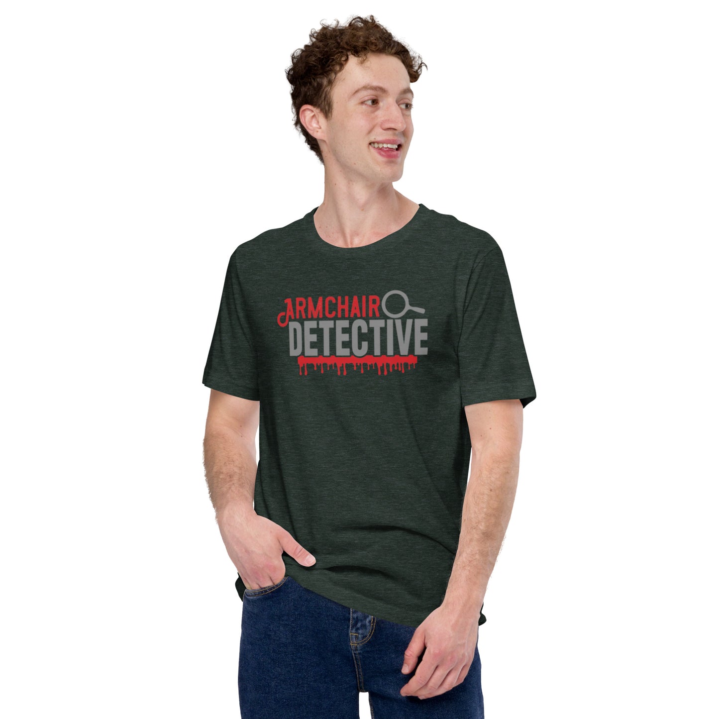 Armchair Detective Unisex t-shirt