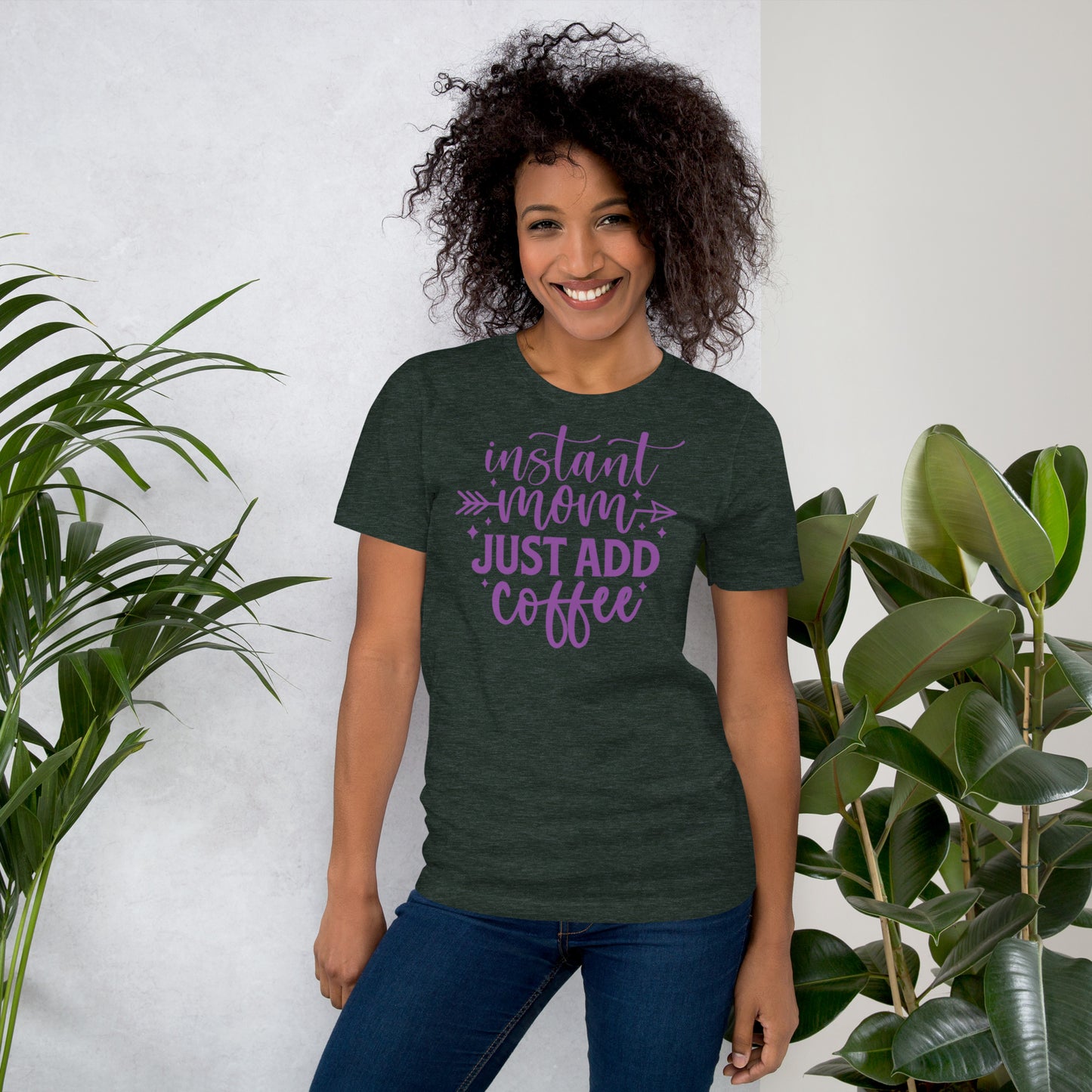 Instant Mom Just Add Coffee Unisex t-shirt