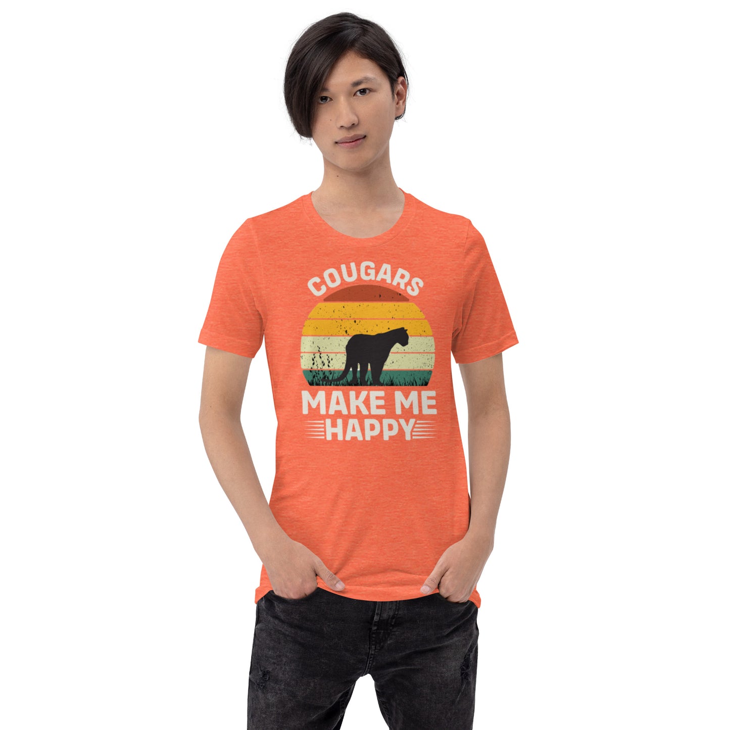 Cougars Make Me Happy Unisex t-shirt