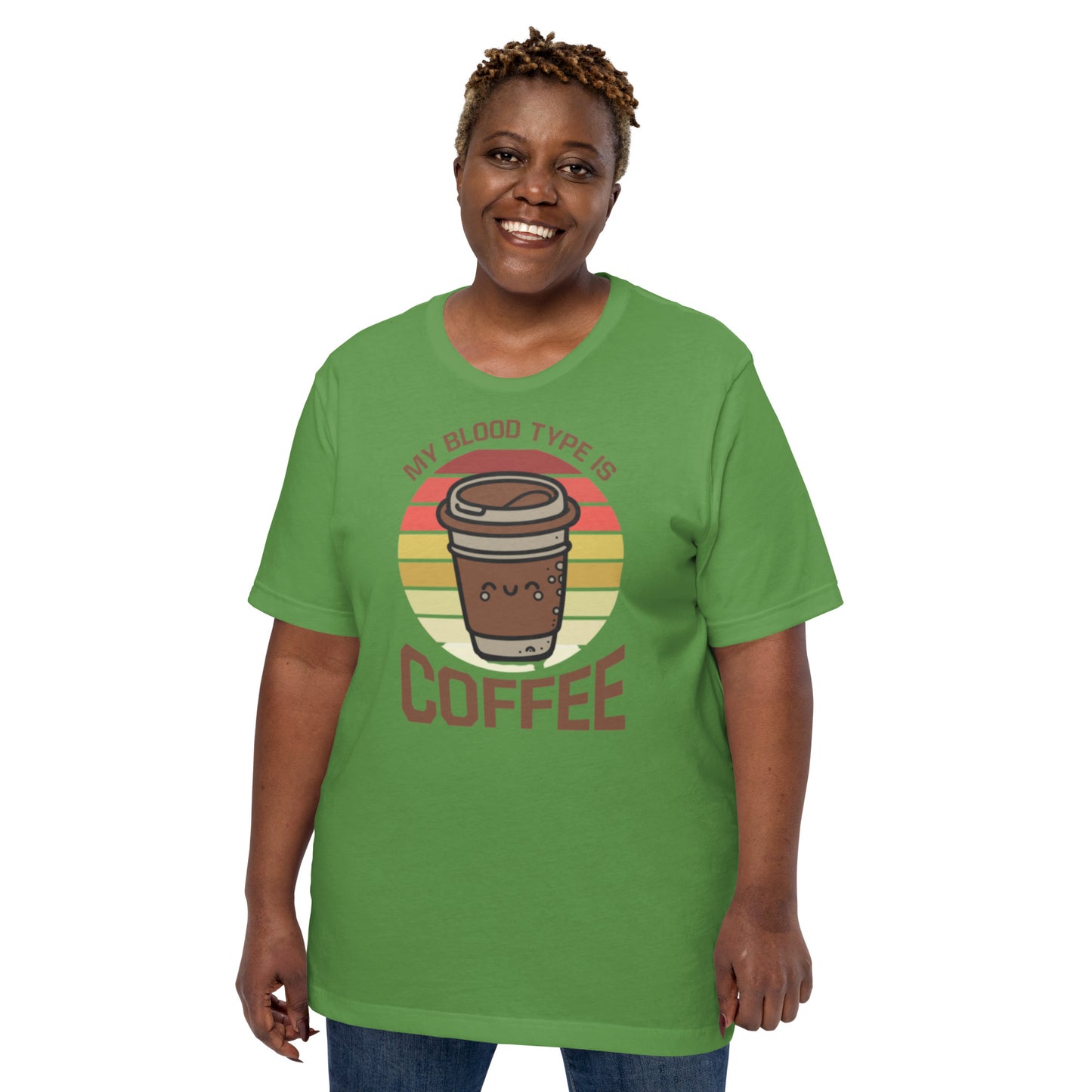 My Blood Type is Coffee Unisex t-shirt