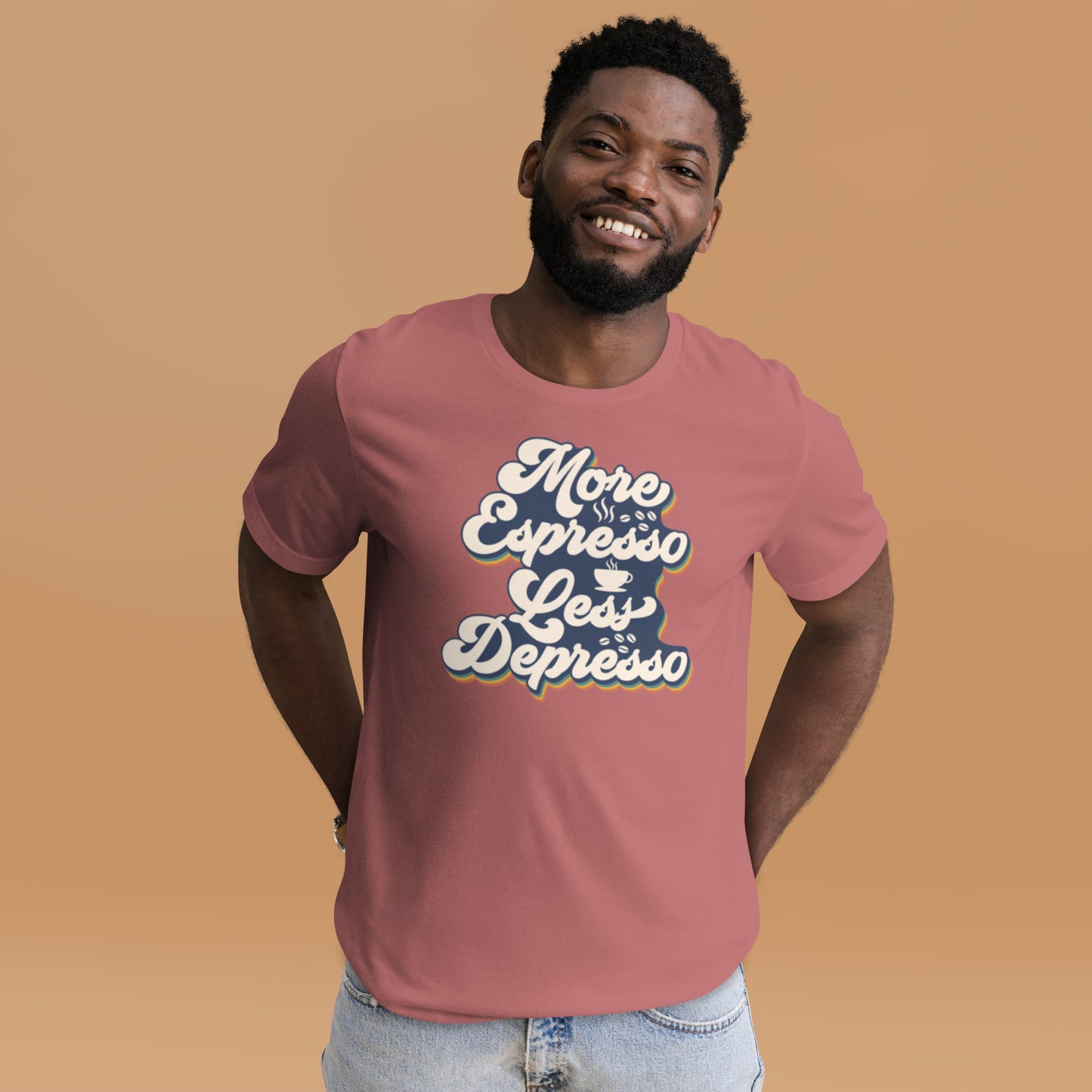 More Espresso Less Depresso Unisex t-shirt