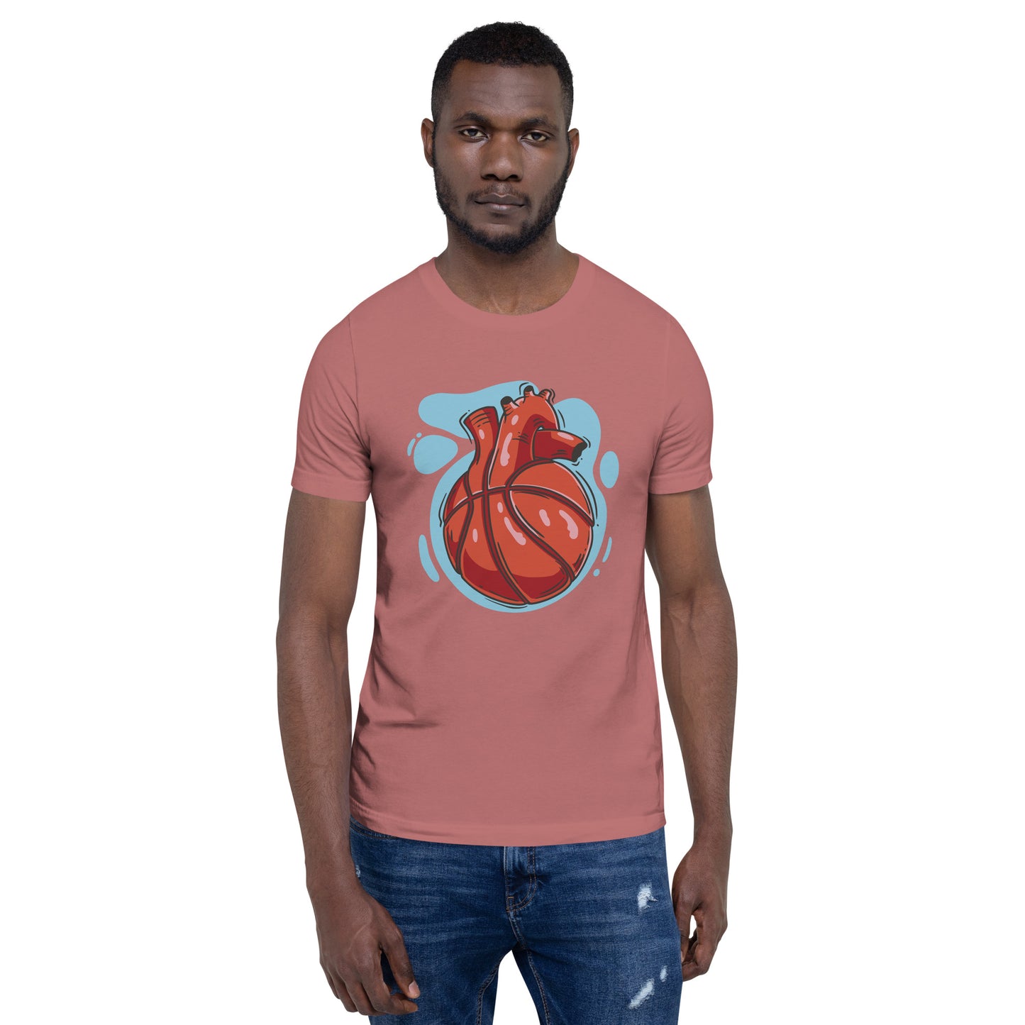 Basketball Heart Unisex t-shirt