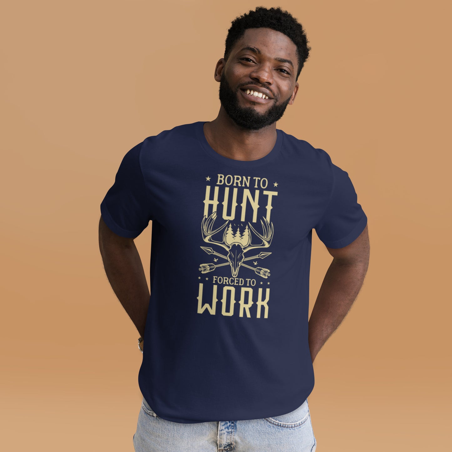 Born to Hunt Forced to Work Unisex t-shirt