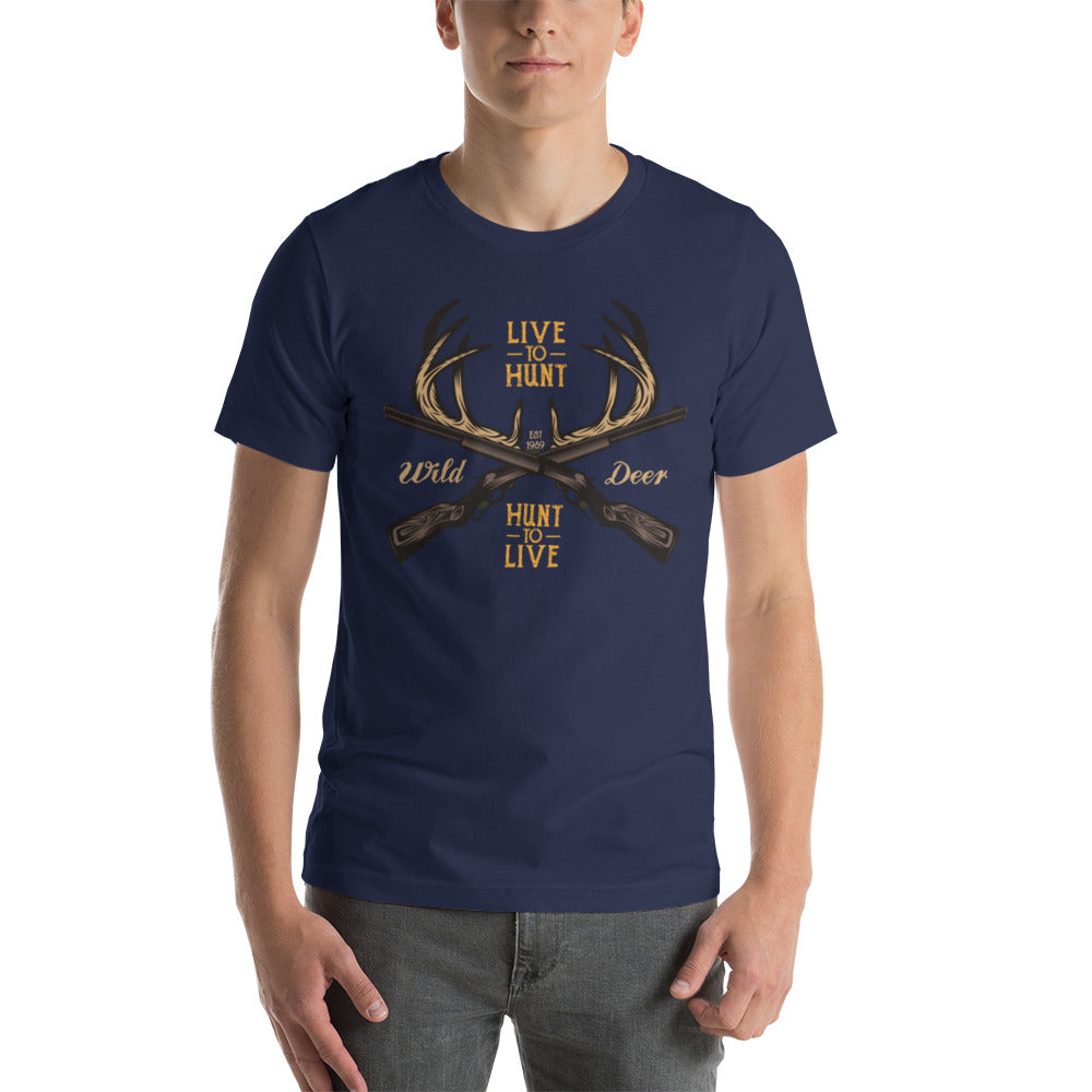 Live to Hunt Hunt to Live Unisex t-shirt