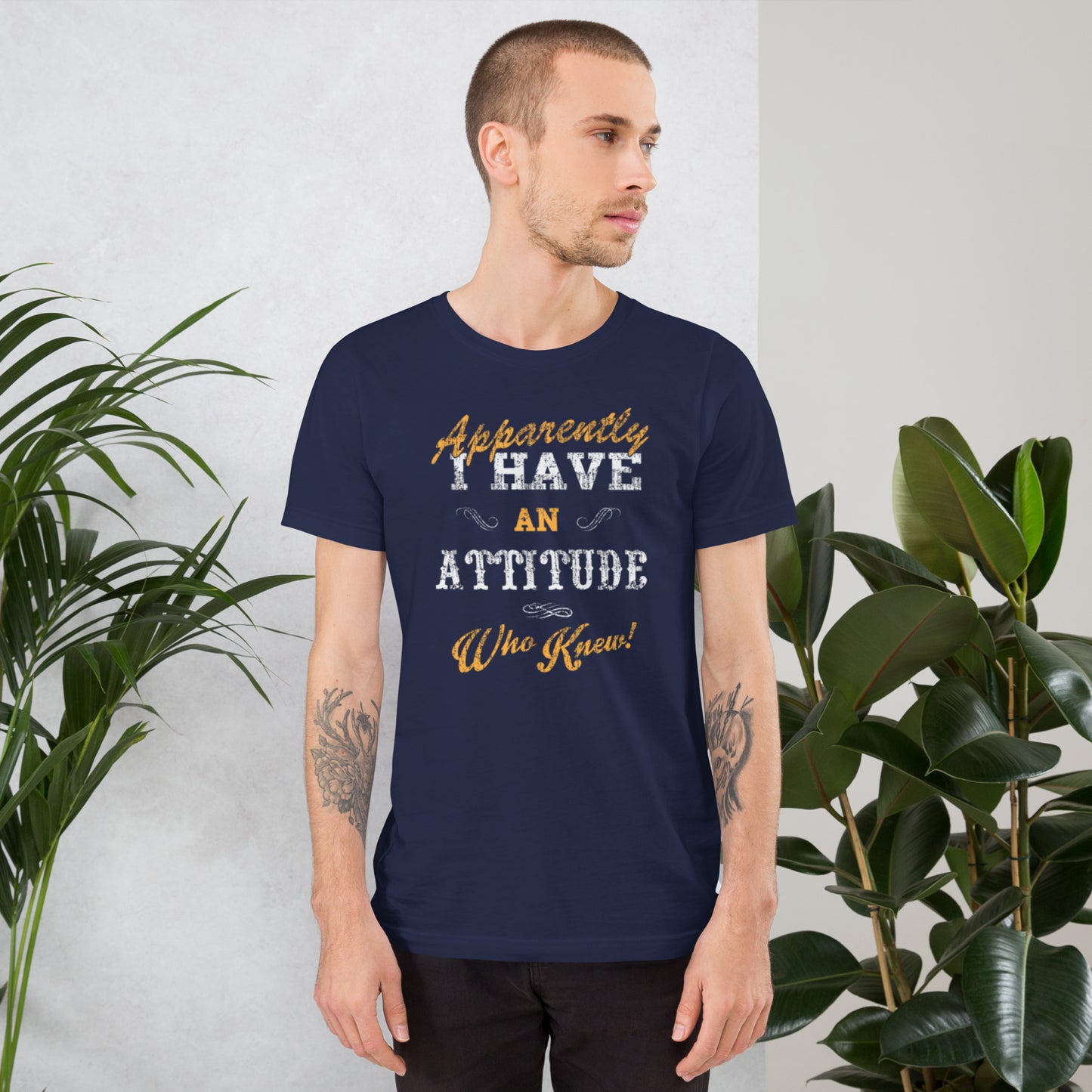 Apparently I Have An Attitude Unisex t-shirt