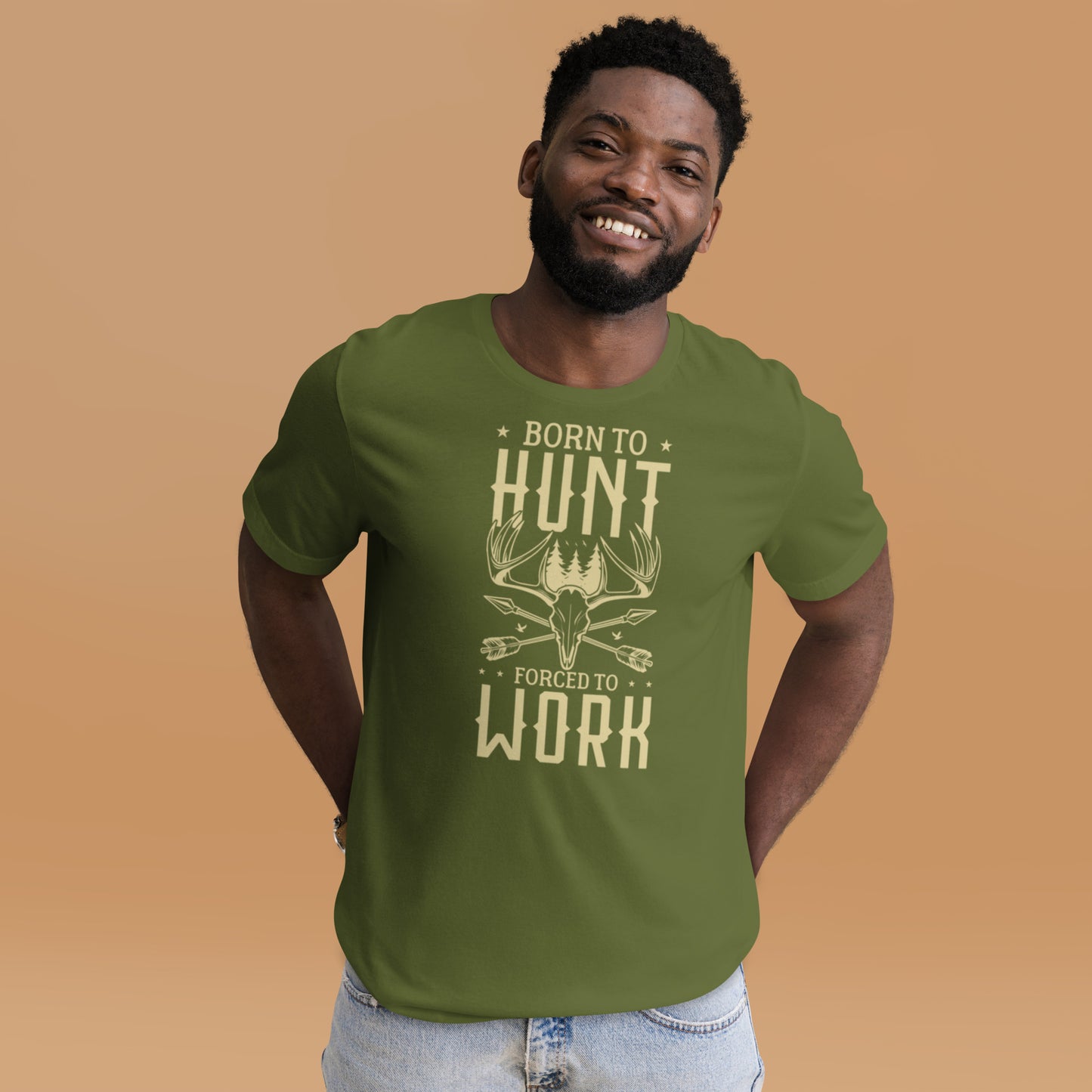 Born to Hunt Forced to Work Unisex t-shirt