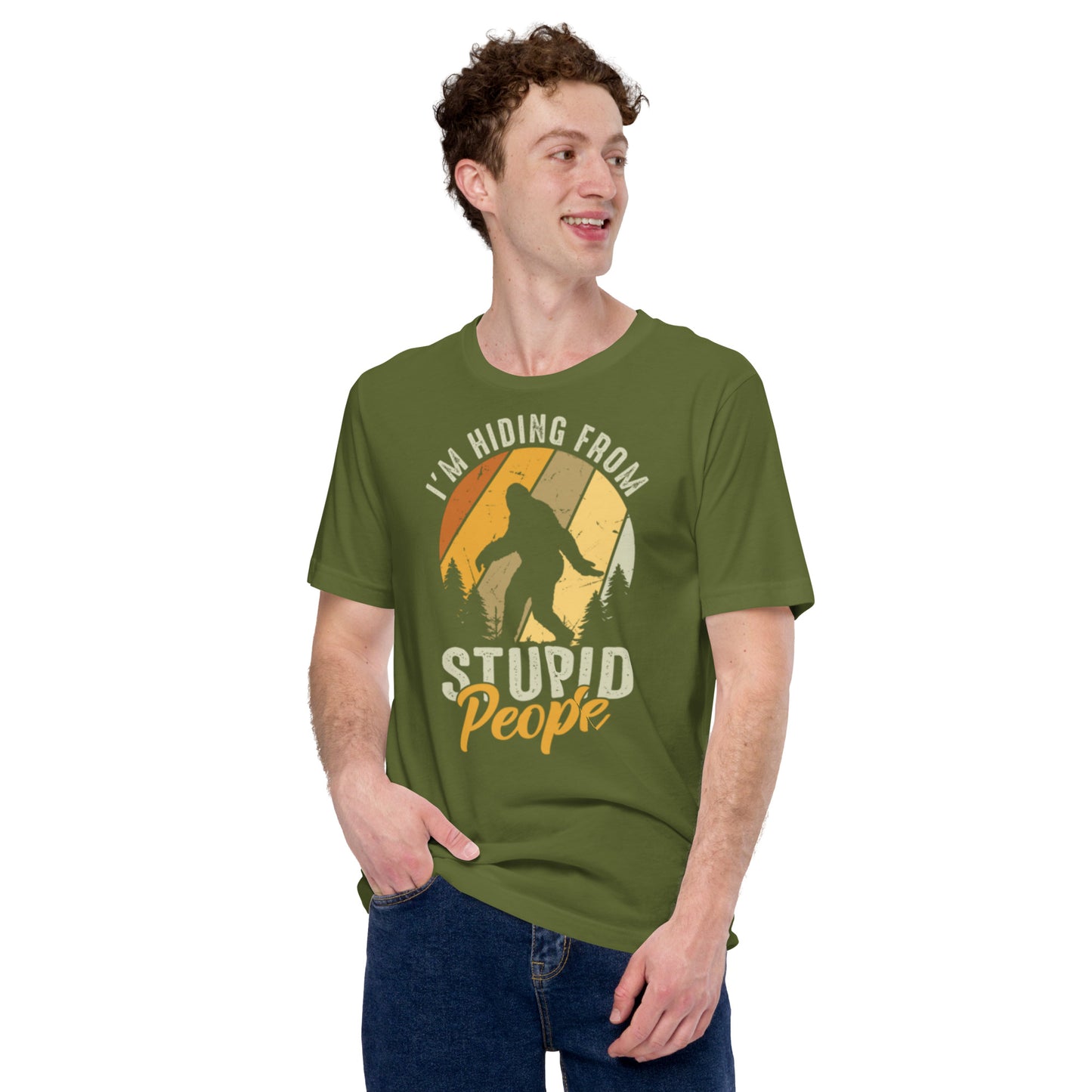 I'm Hiding from Stupid People Unisex t-shirt