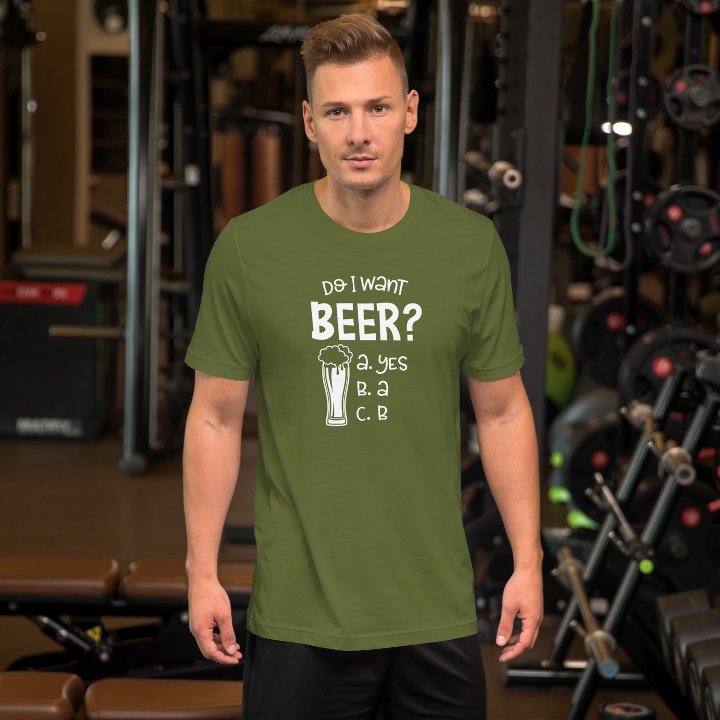 Do I Want Beer? Unisex t-shirt