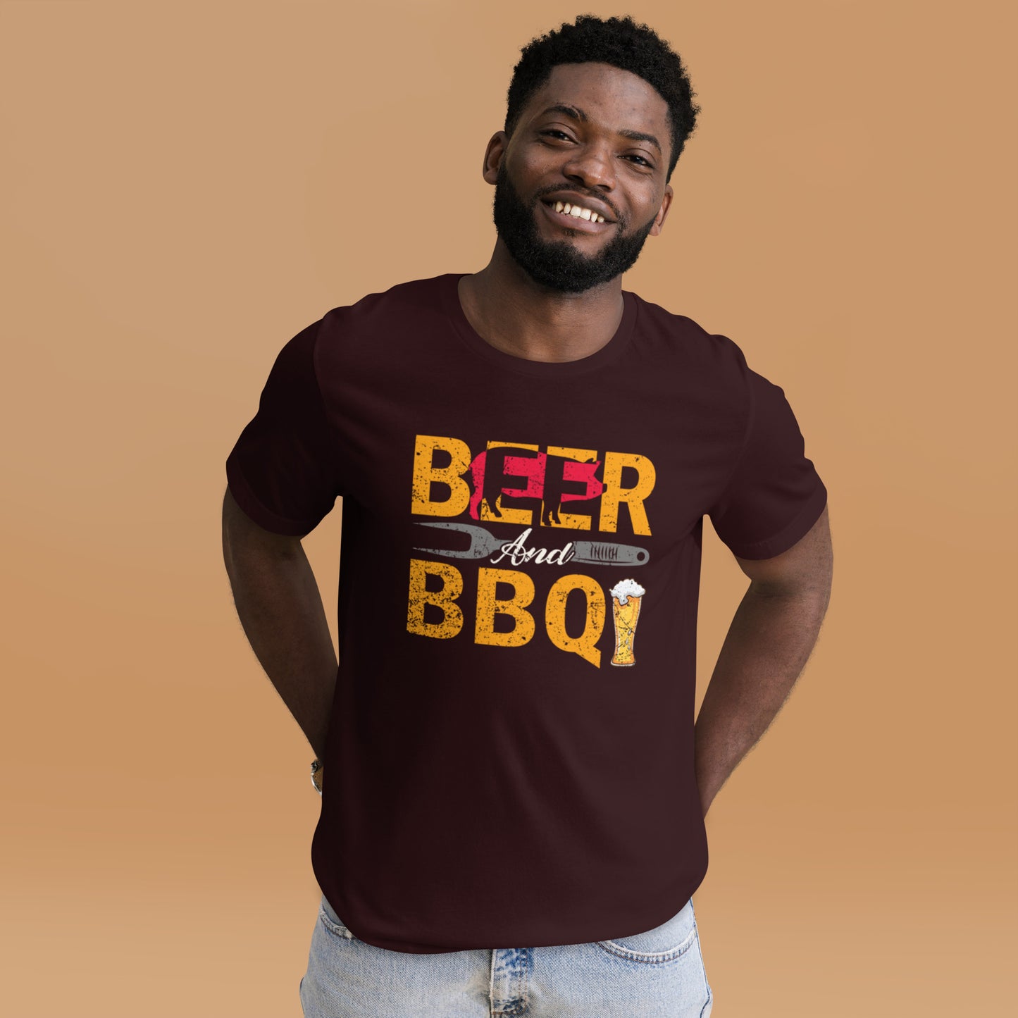 BEER And BBQ Unisex t-shirt