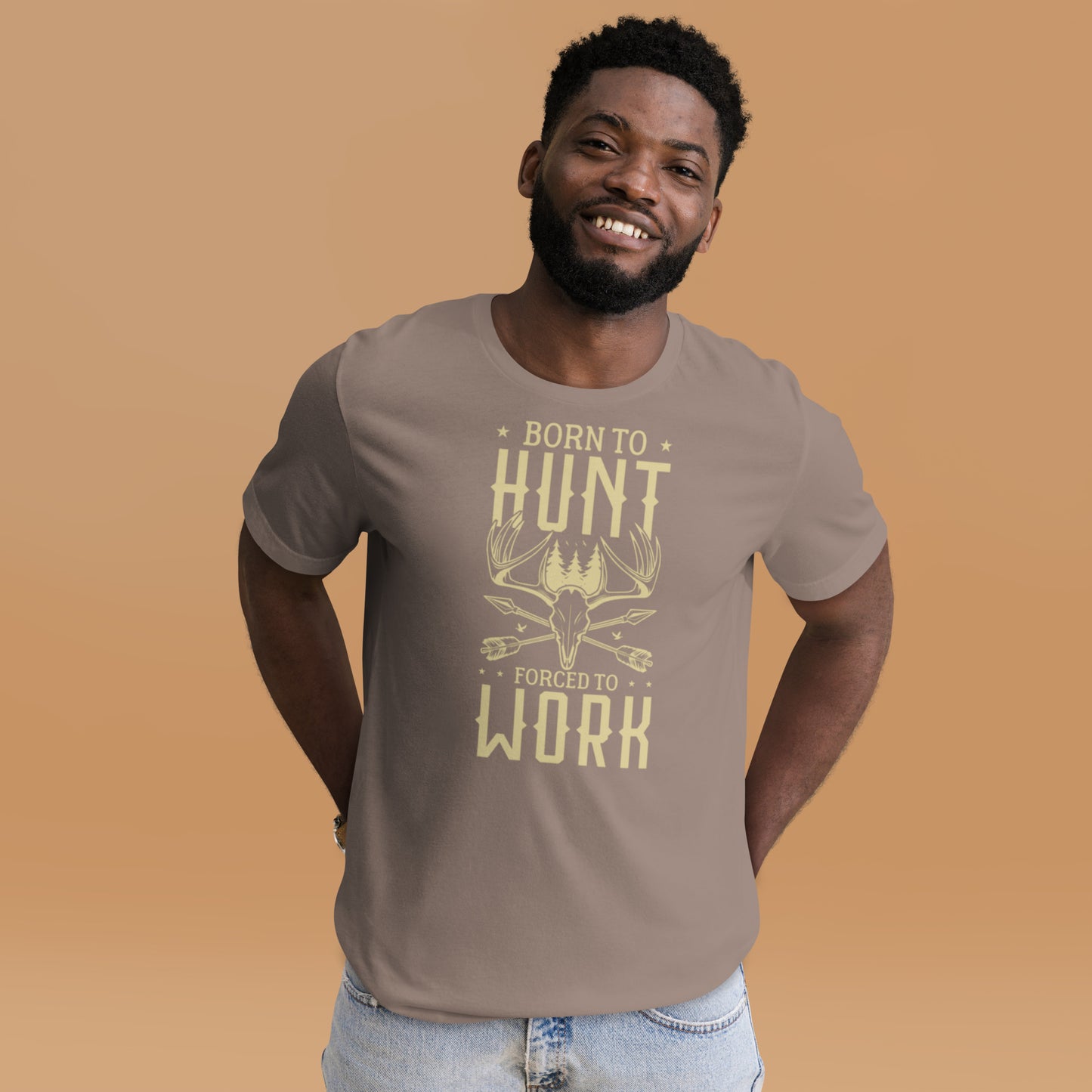 Born to Hunt Forced to Work Unisex t-shirt