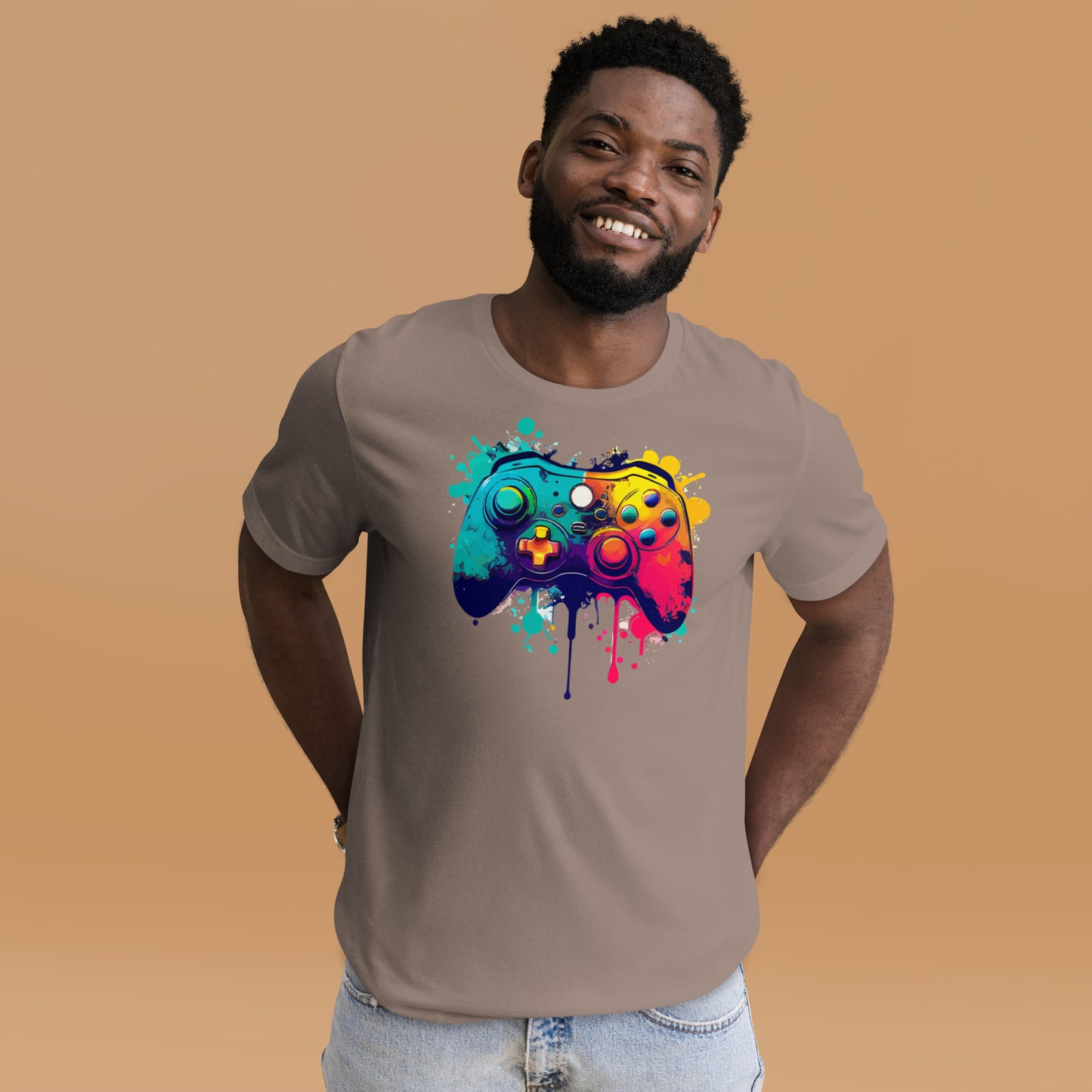 Paint Splatter Controller Unisex t-shirt