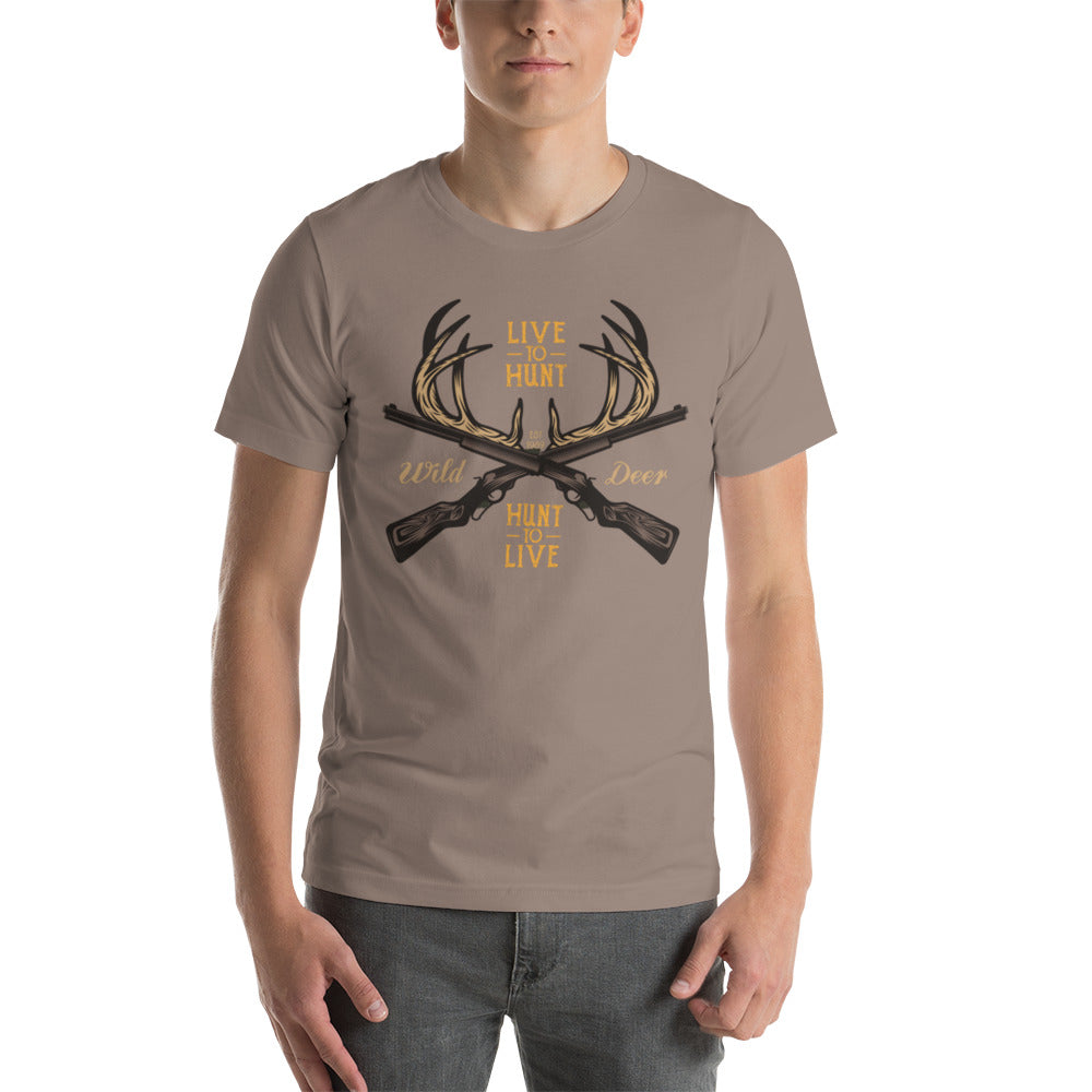 Live to Hunt Hunt to Live Unisex t-shirt