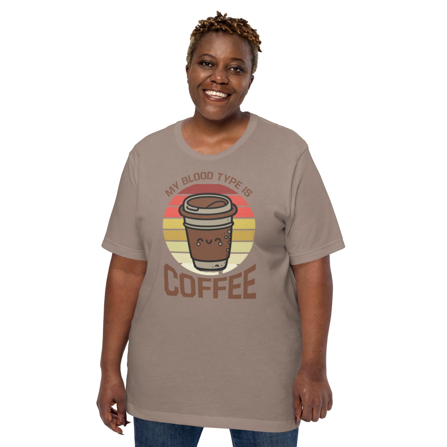 My Blood Type is Coffee Unisex t-shirt