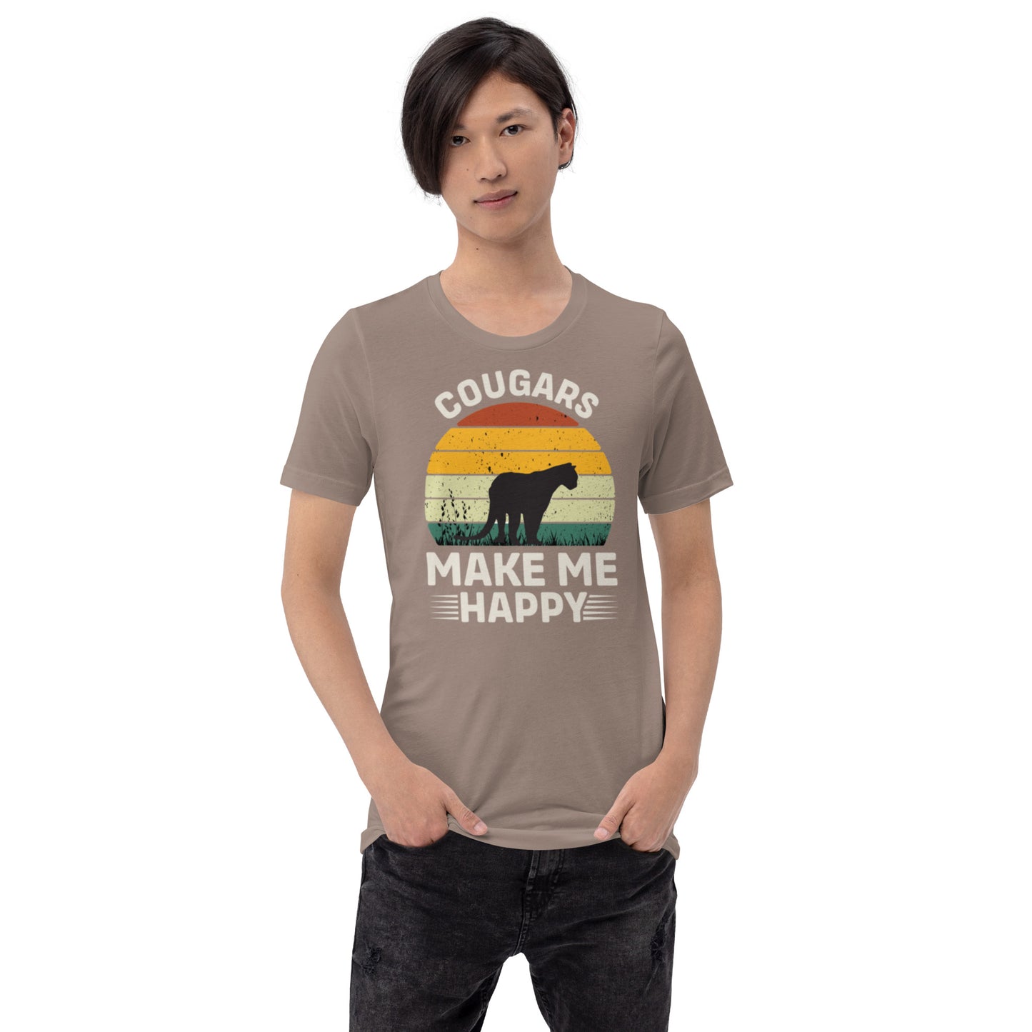 Cougars Make Me Happy Unisex t-shirt