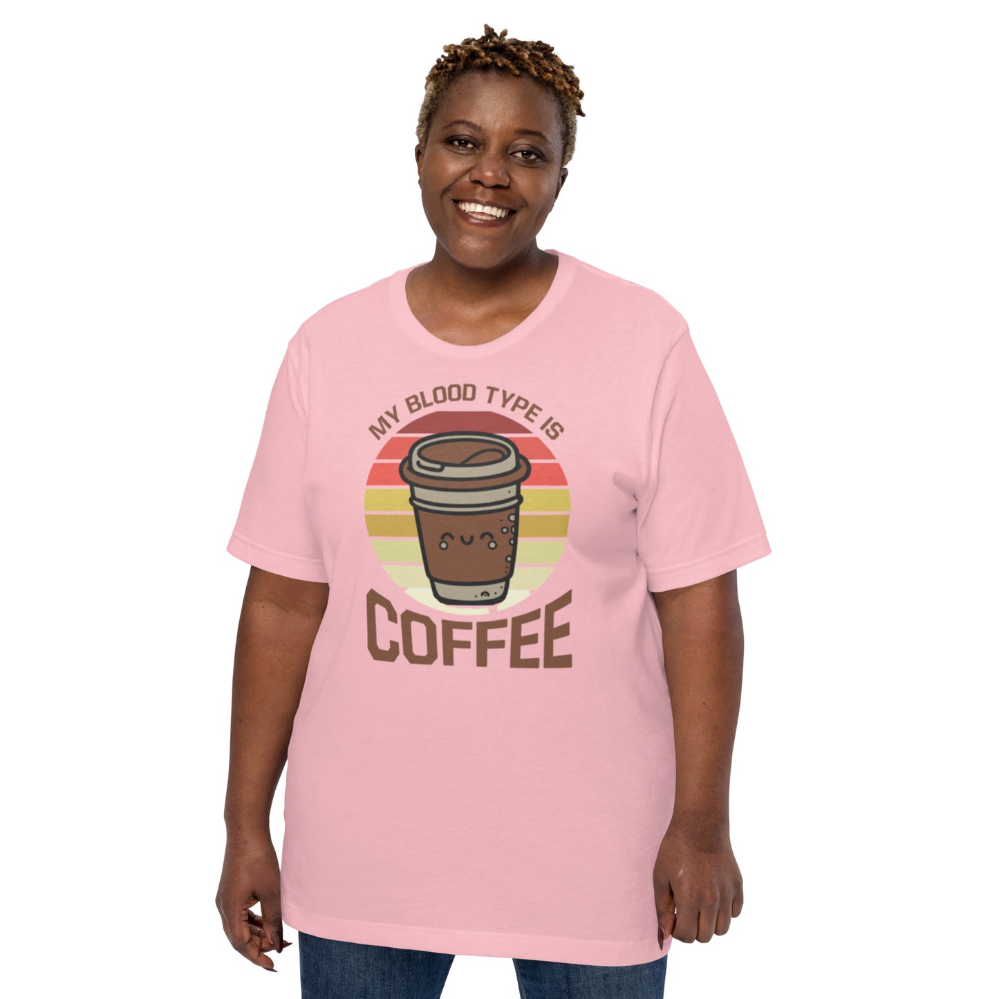 My Blood Type is Coffee Unisex t-shirt