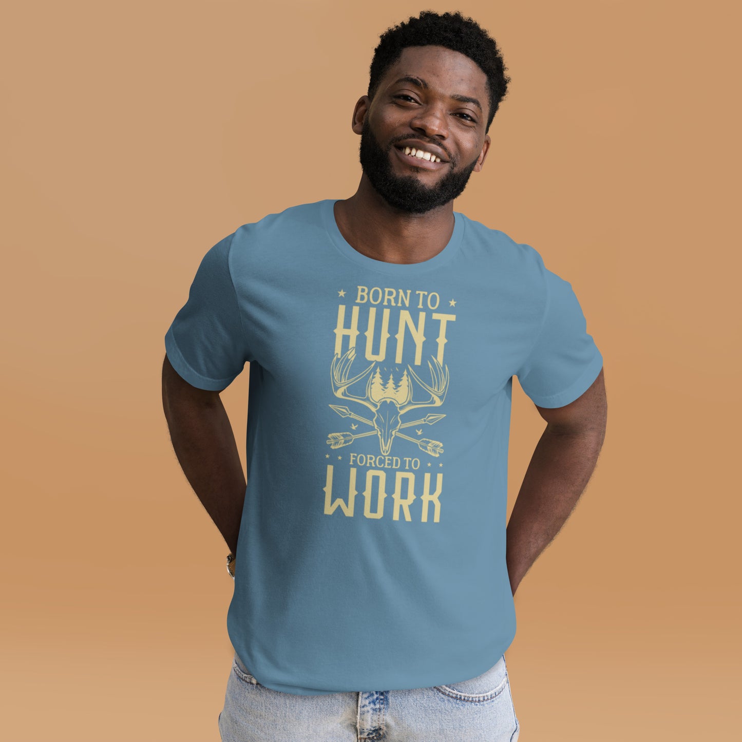 Born to Hunt Forced to Work Unisex t-shirt