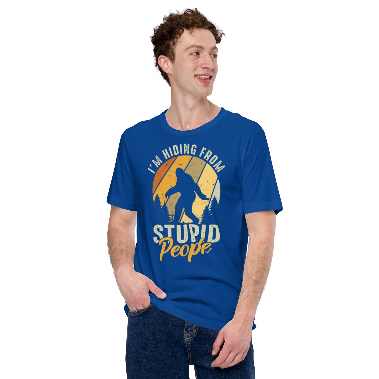 I'm Hiding from Stupid People Unisex t-shirt