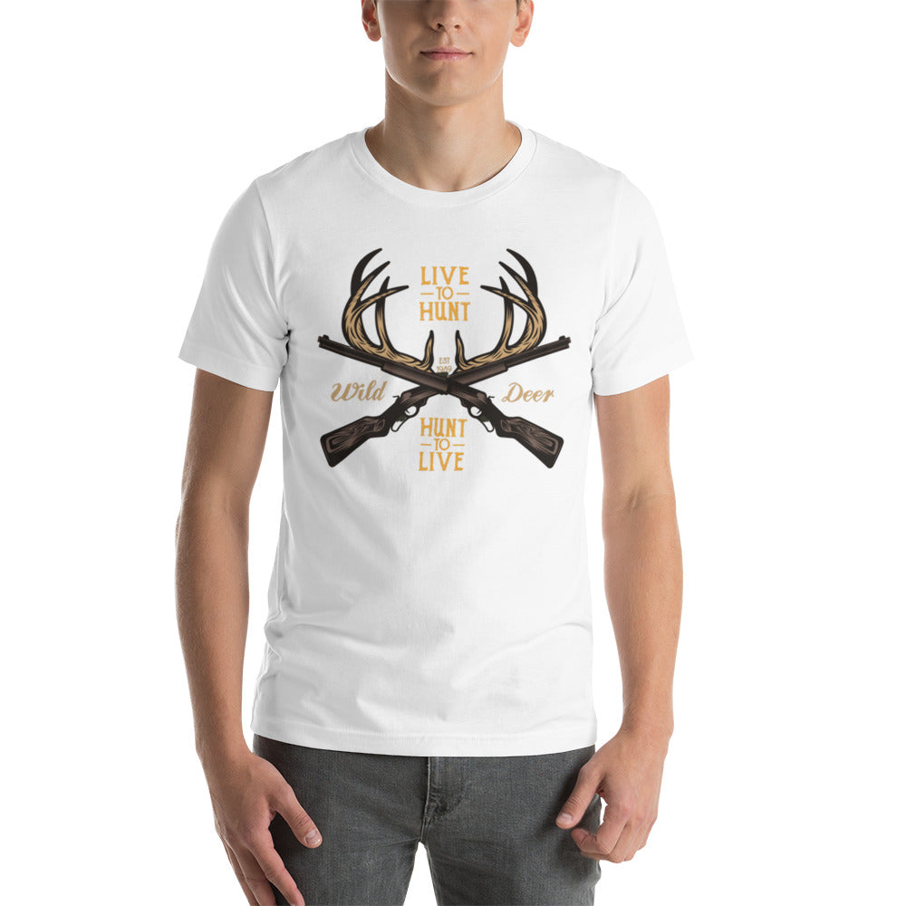 Live to Hunt Hunt to Live Unisex t-shirt