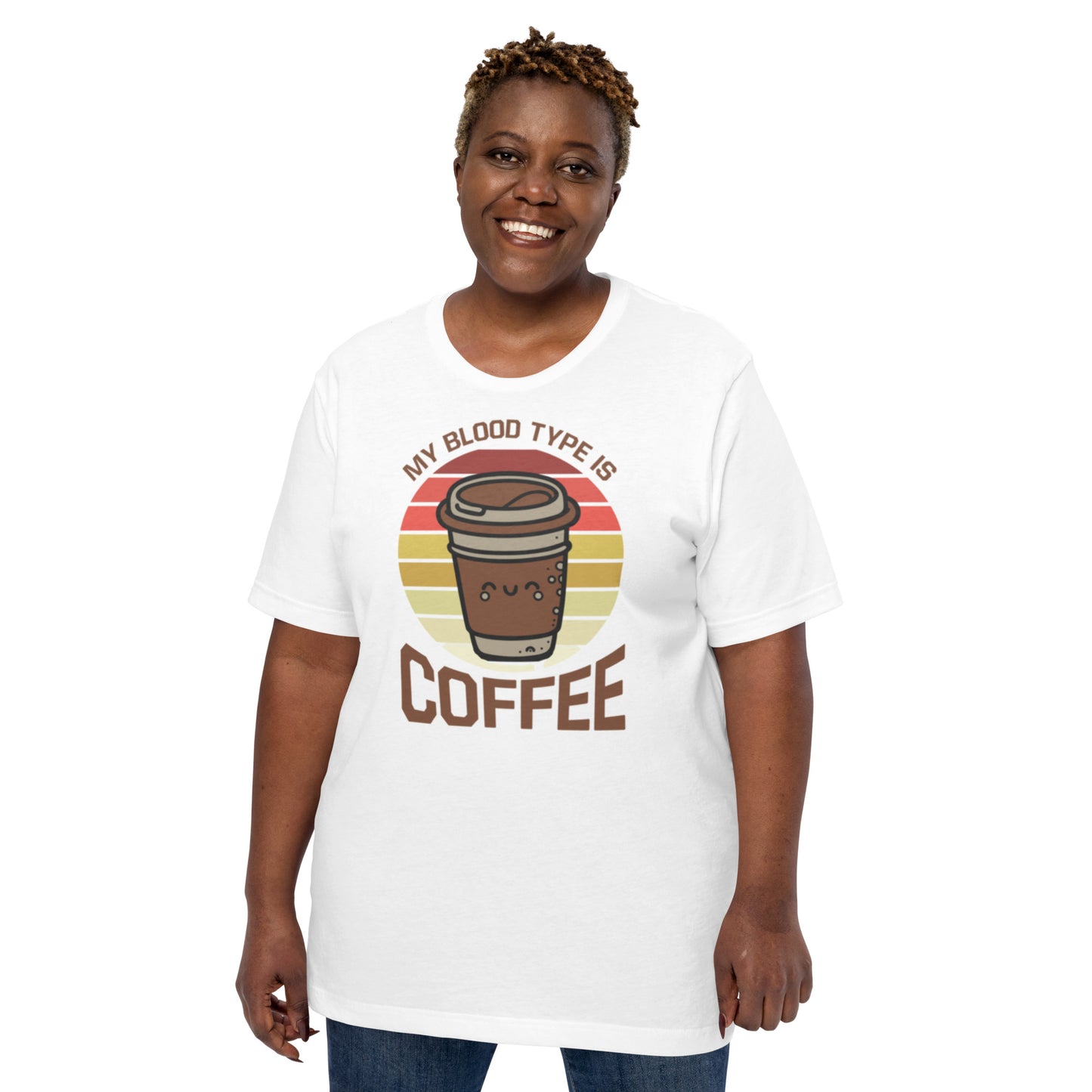 My Blood Type is Coffee Unisex t-shirt