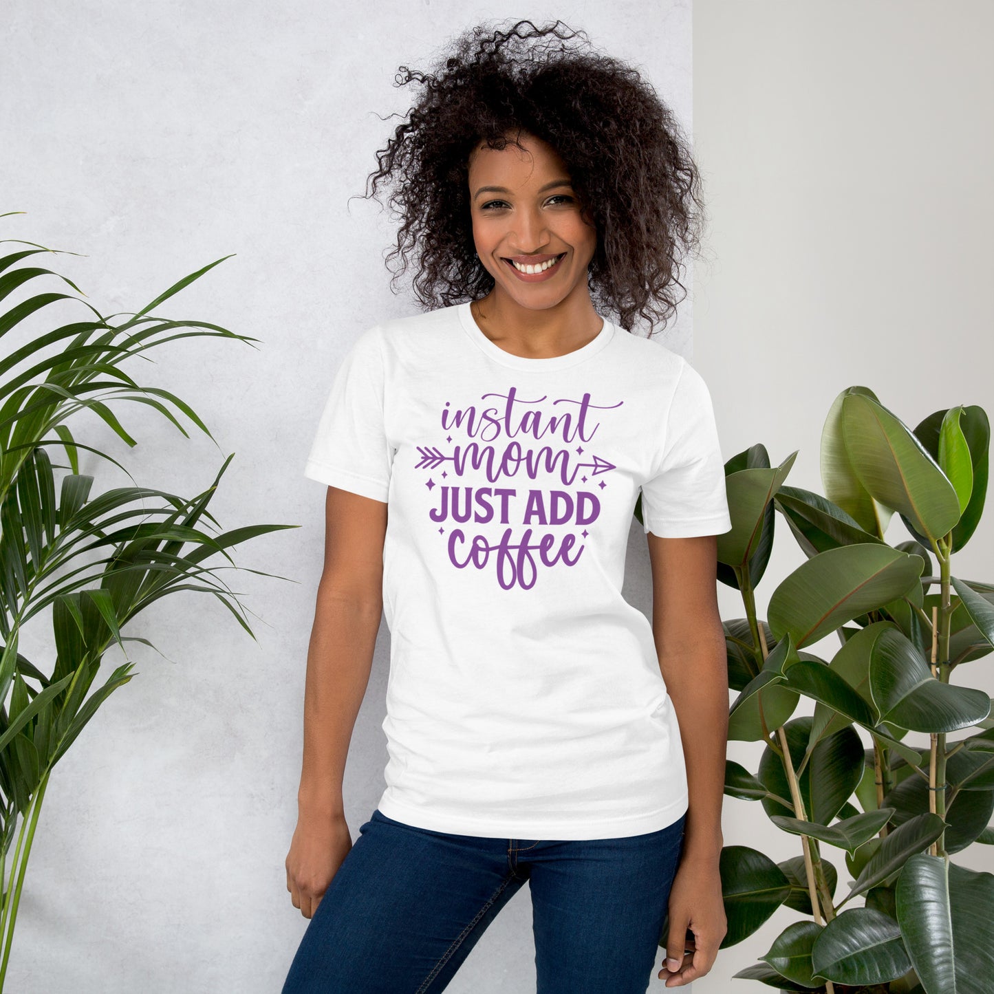 Instant Mom Just Add Coffee Unisex t-shirt