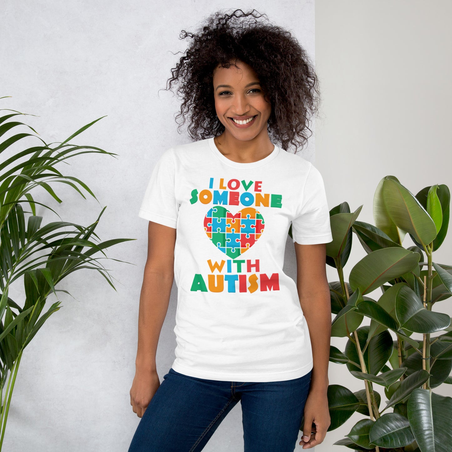 I Love Someone With Autism Unisex t-shirt