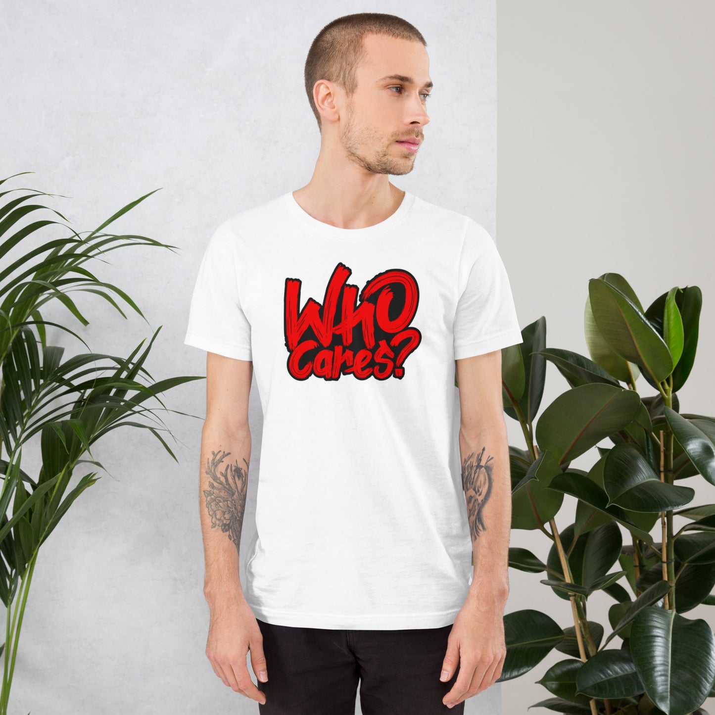 Who Cares? Unisex t-shirt