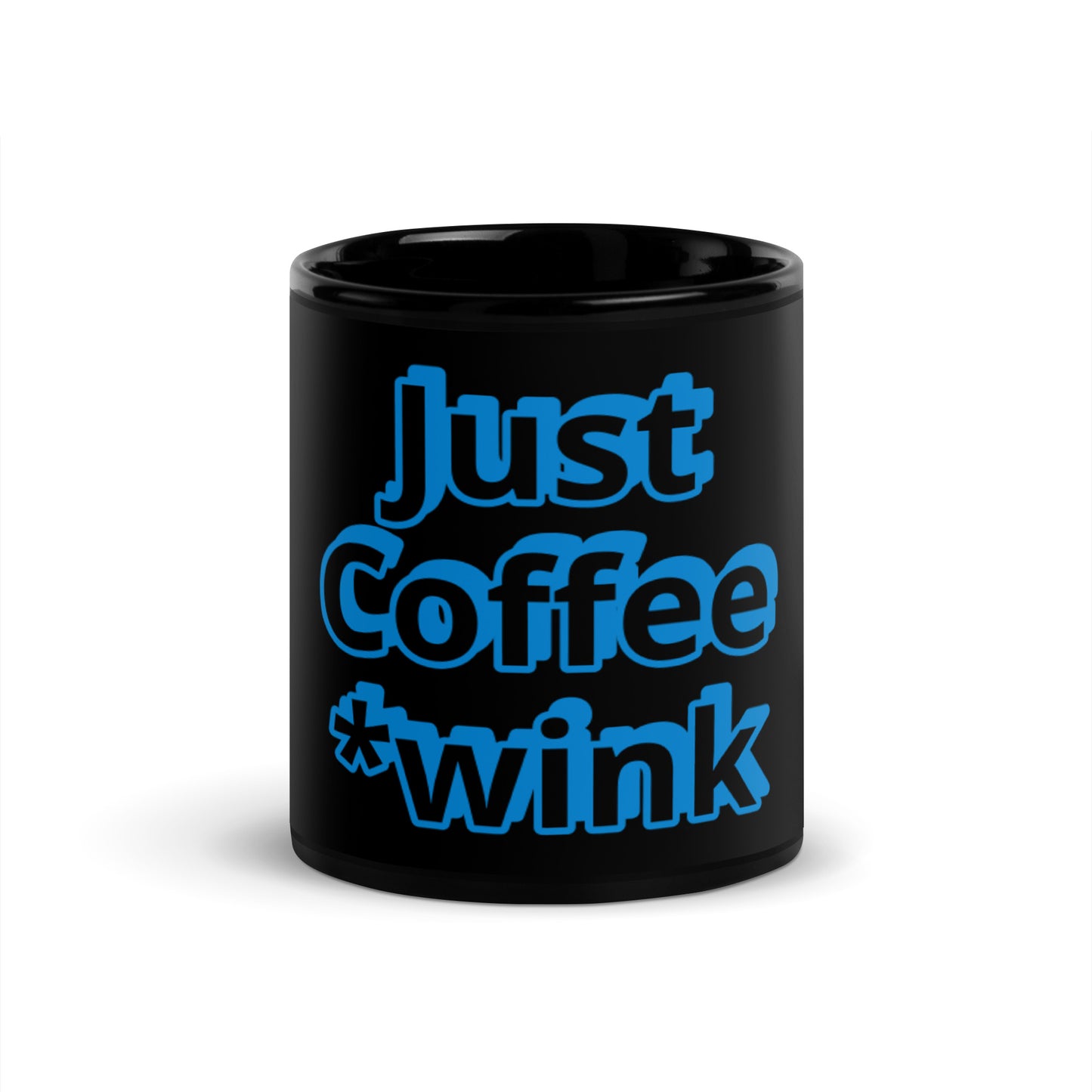 Just Coffee Joke Black Mug