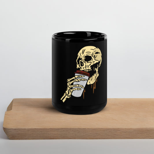 Raise the Dead Black Glossy Mug