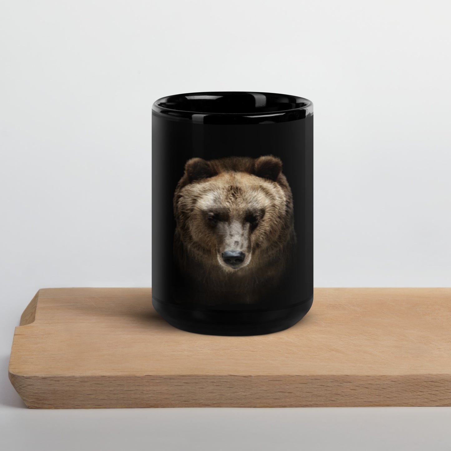 Grizzly Black Glossy Mug