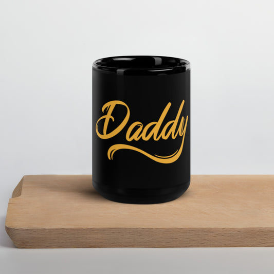 Daddy Black Glossy Mug