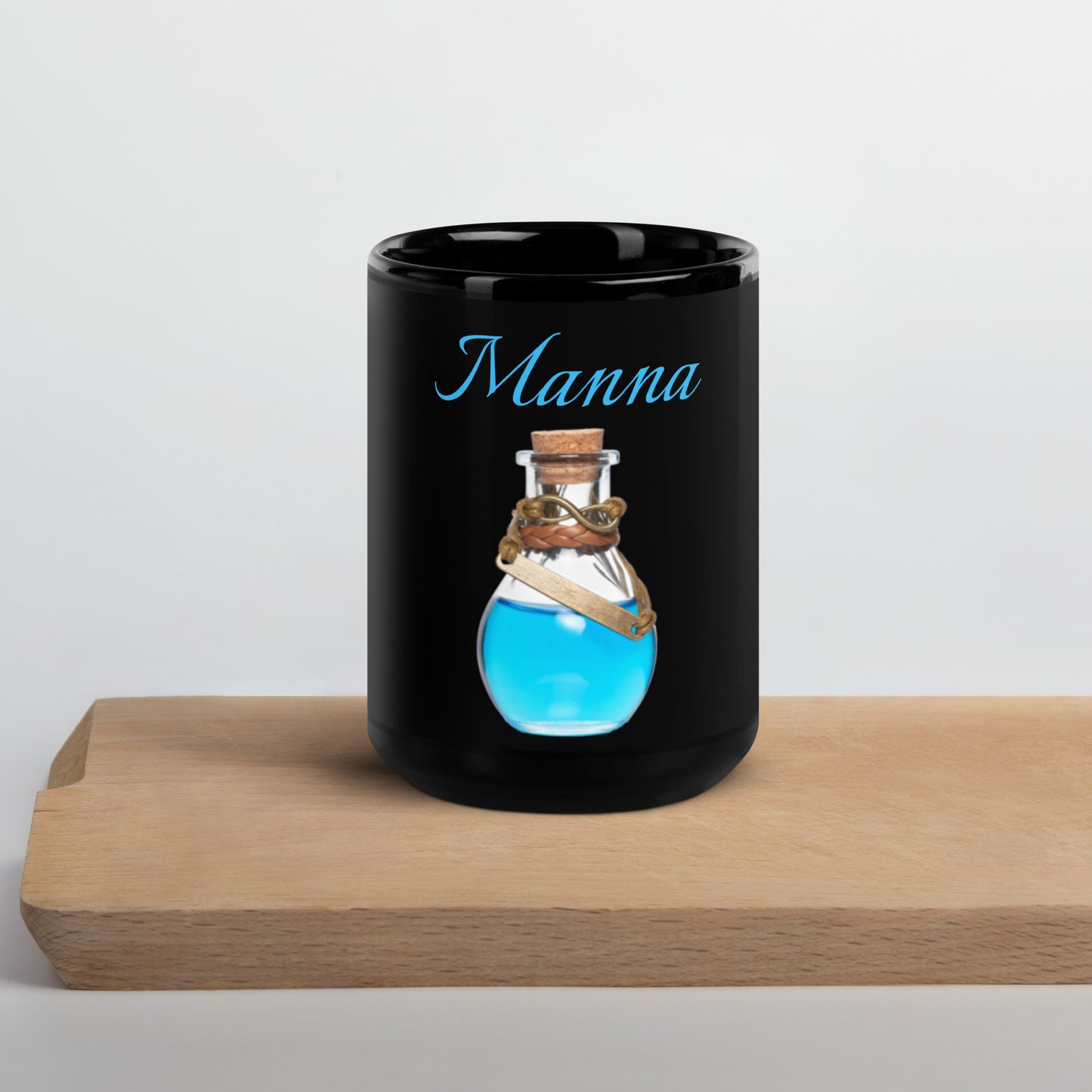 Manna Potion Black Glossy Mug