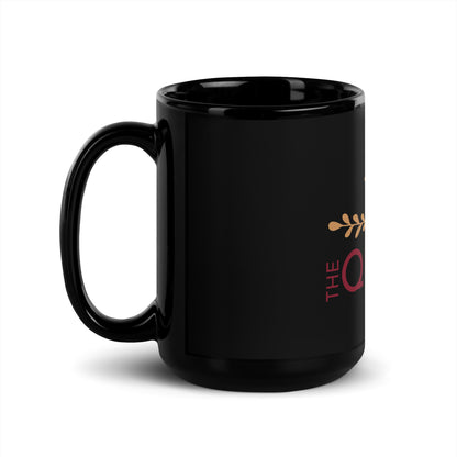 The Queen Black Glossy Mug