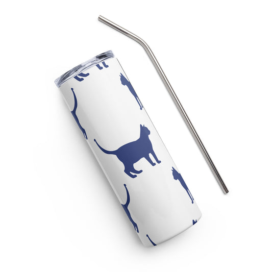 Cat Silhouette Stainless steel tumbler