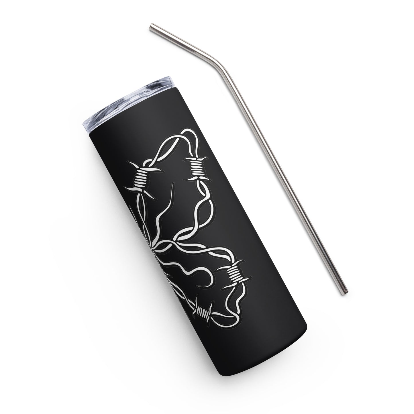 Barbwire Butterfly Stainless steel tumbler