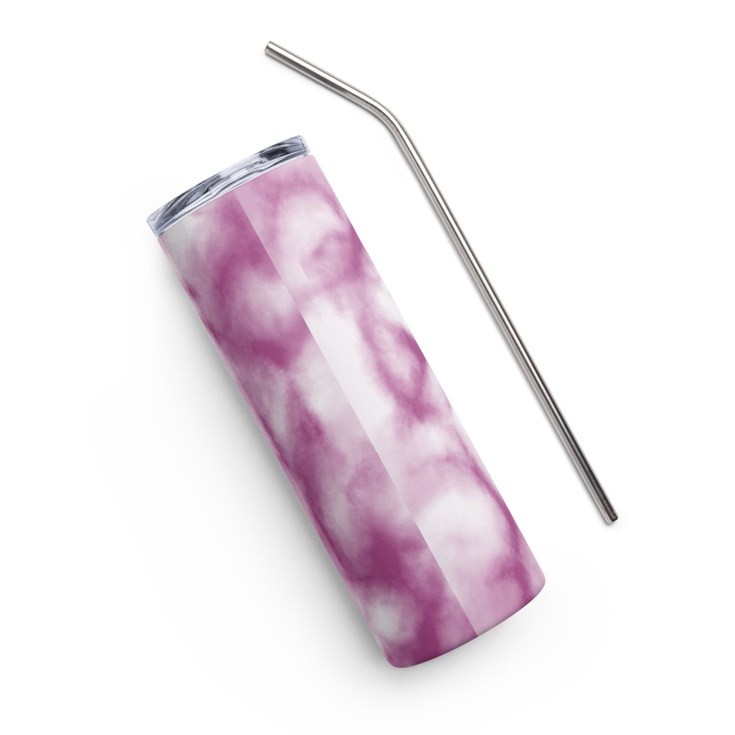 Purple Tie-Dye Stainless steel tumbler