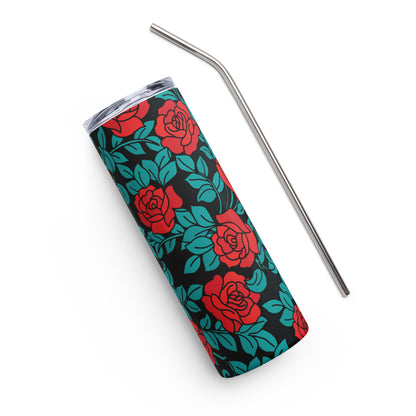 Rose Bush Stainless steel tumbler