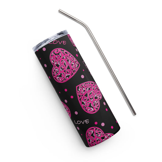 Designed Hearts Stainless steel tumbler
