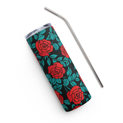 Rose Bush Stainless steel tumbler
