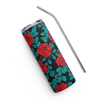 Rose Bush Stainless steel tumbler