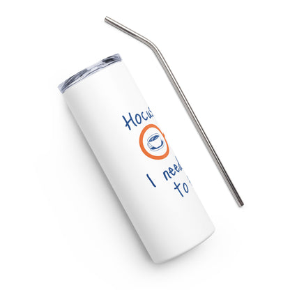 Hocus Pocus I Need Coffee to Focus Stainless steel tumbler