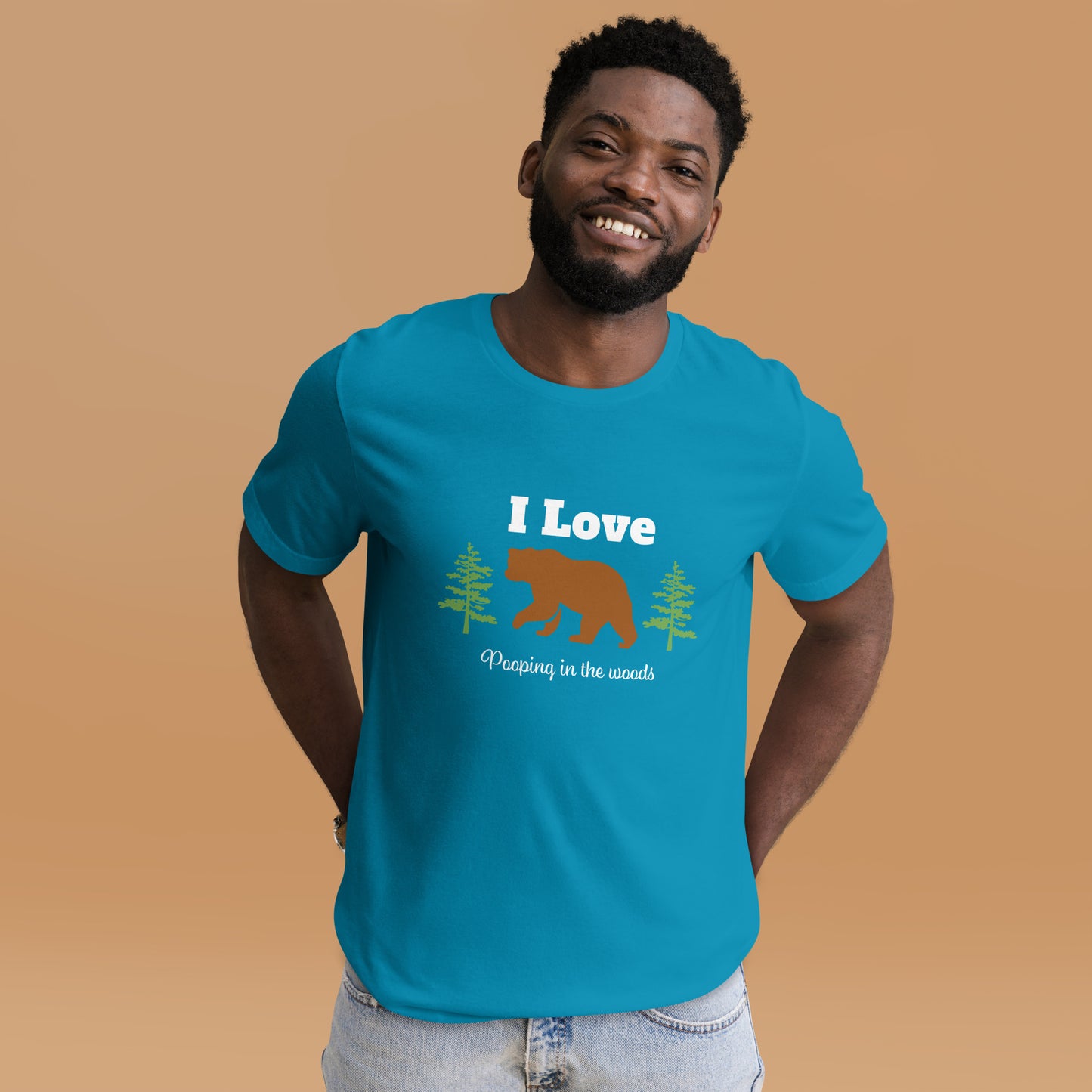I Love (Pooping in the Woods) Unisex t-shirt