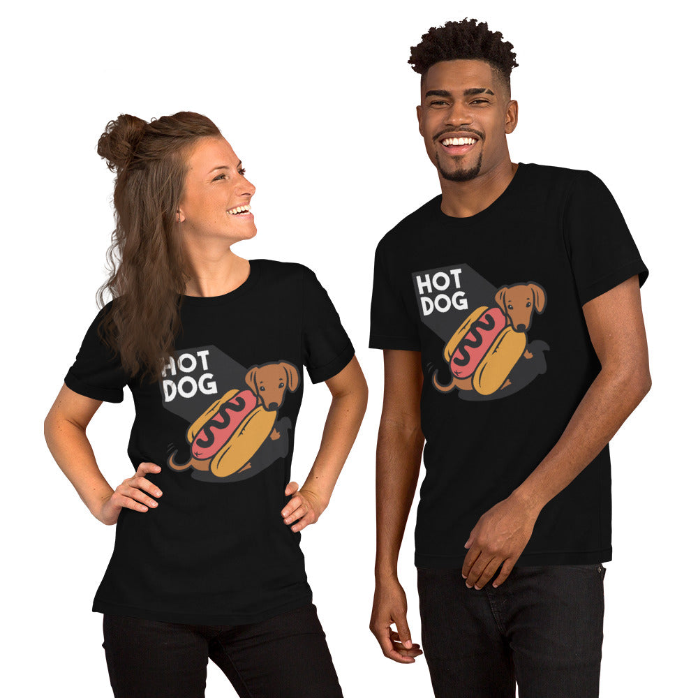 Hot Dog Pup Unisex t-shirt