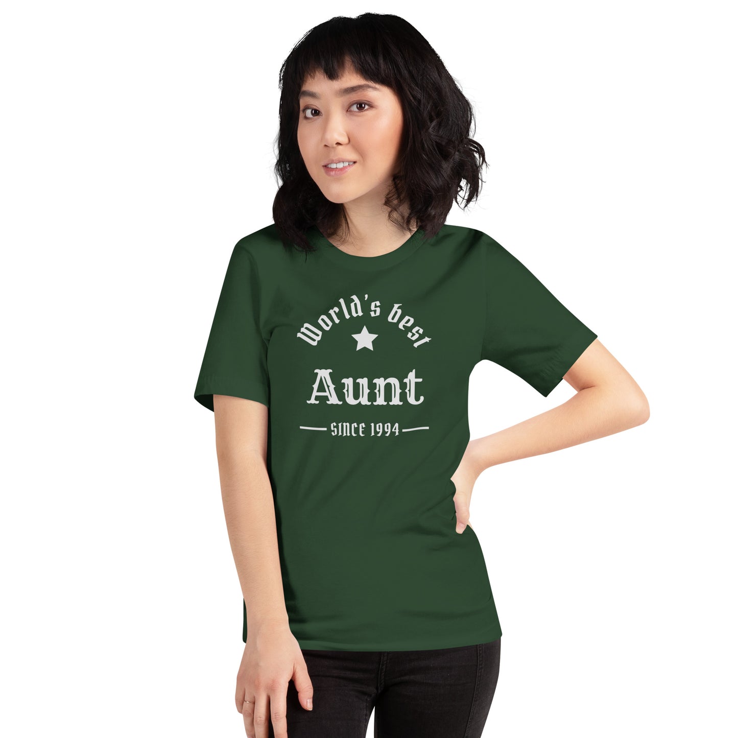 World's Best Aunt Since (Customizable Year) Unisex t-shirt