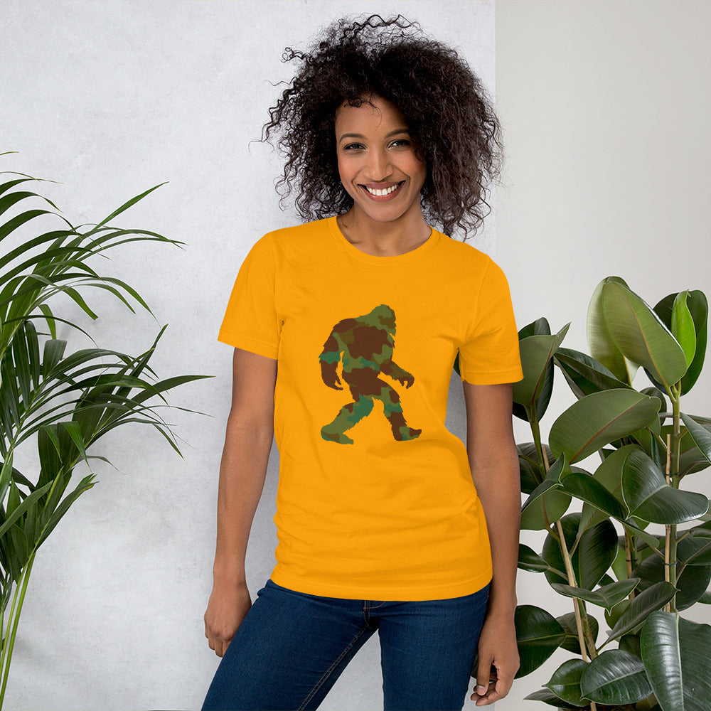 Camo Bigfoot Unisex t-shirt