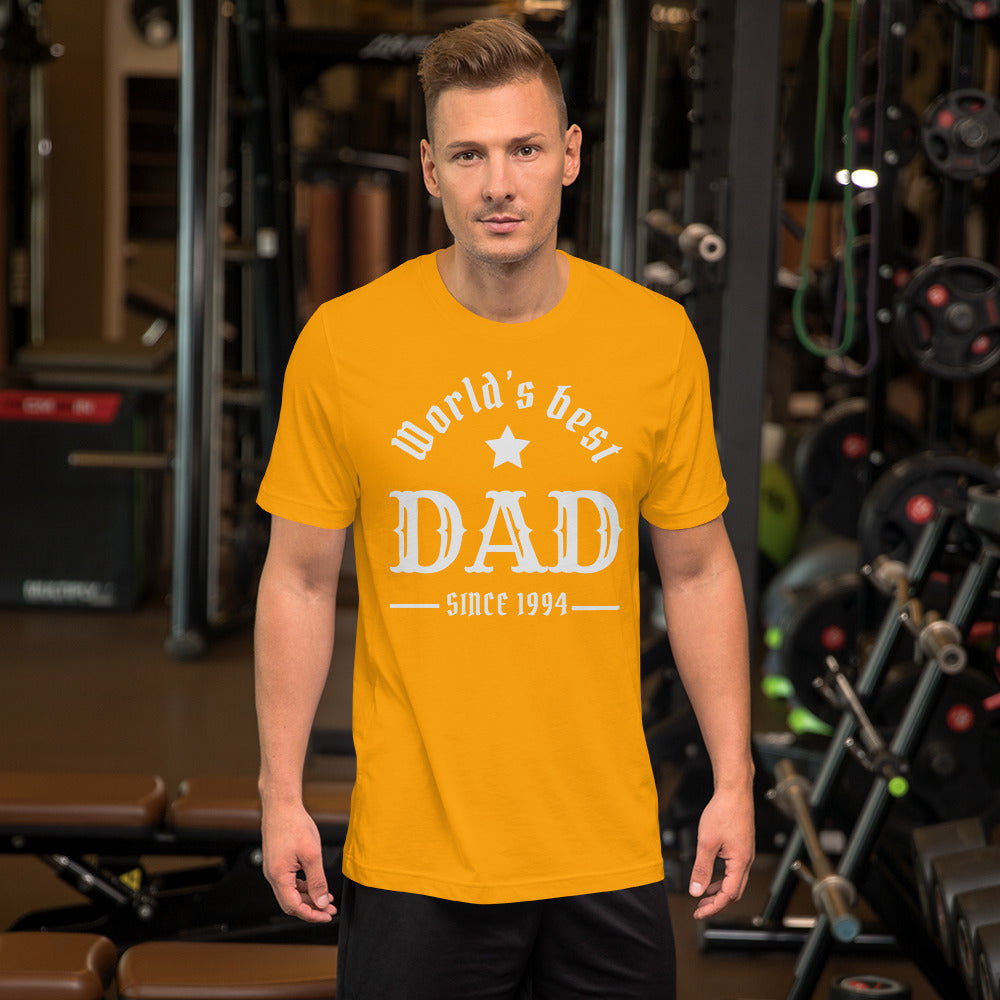 World's Best Dad Since (Customizable Year) Unisex t-shirt